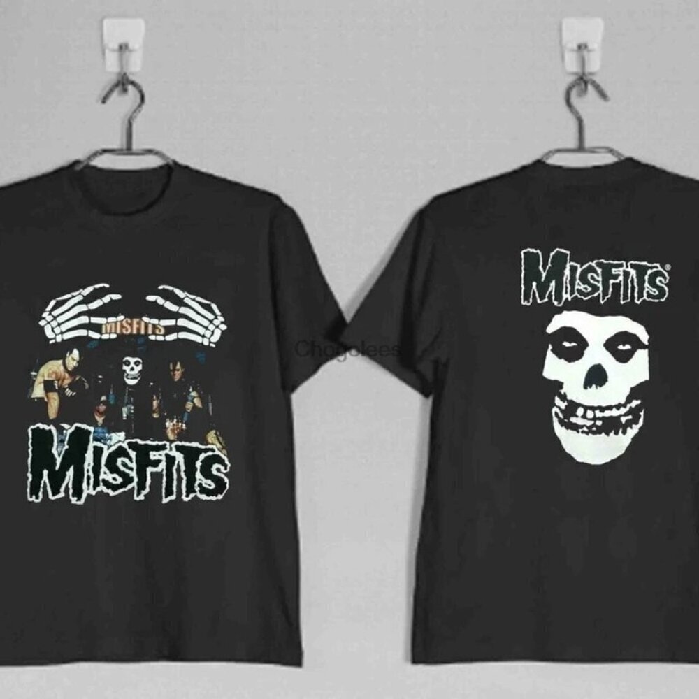 Misfits T Shirt Retro Black Print T Shirt Misfits Shirt 2 Sided